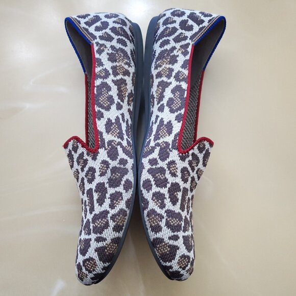 Rothy's The Loafer in the Mocha Spot Leopard Print Size 8.5 - Picture 8 of 13